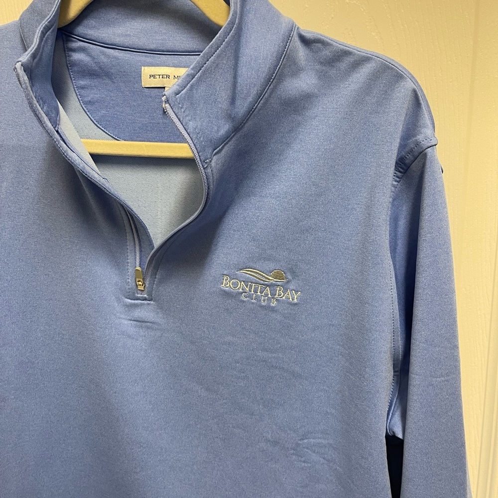 Peter Millar Blue Quarter Zip Pullover - image 4